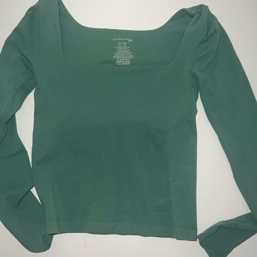 Green free people love sleeve